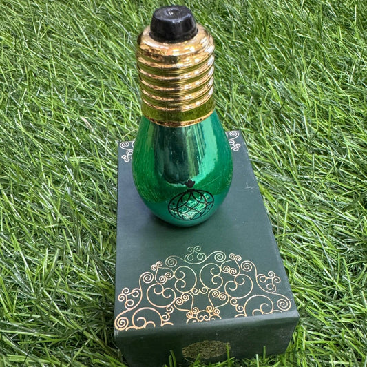 Roll-on Attar Perfume in Bulb-Shaped Antique and Fancy Bottle in Green