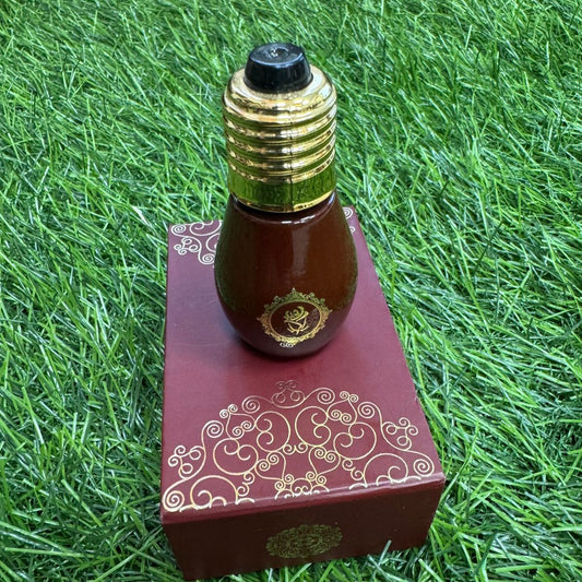 Roll-on Attar Perfume in Bulb-Shaped Antique and Fancy Bottle in Red 